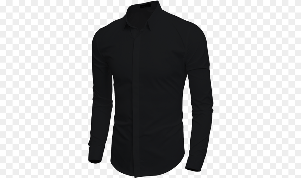 Button Down Long Sleeve Polo Burberry Button Up Womens Black, Clothing, Dress Shirt, Long Sleeve, Shirt Free Png Download