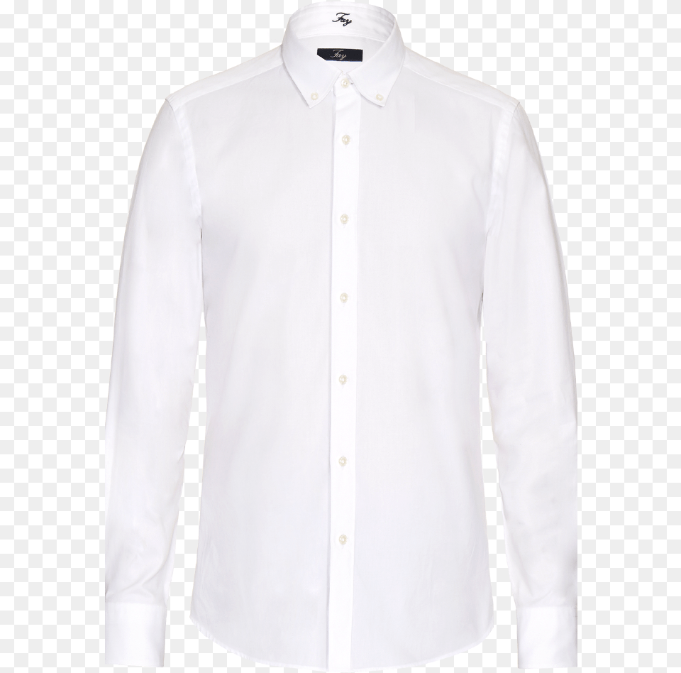 Button Down Shirt White Gildan Long Sleeve T Shirts, Clothing, Dress Shirt, Long Sleeve Free Transparent Png