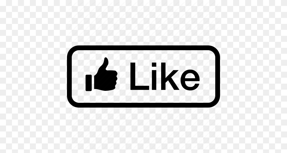 Button Facebook Like Thumbs Up Icon, Text Free Transparent Png