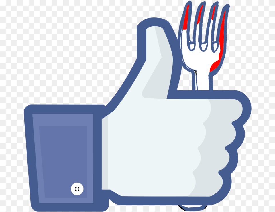 Button Facebook Social Inc Facebook Like Logo Hd, Cutlery, Fork, Smoke Pipe Free Png Download