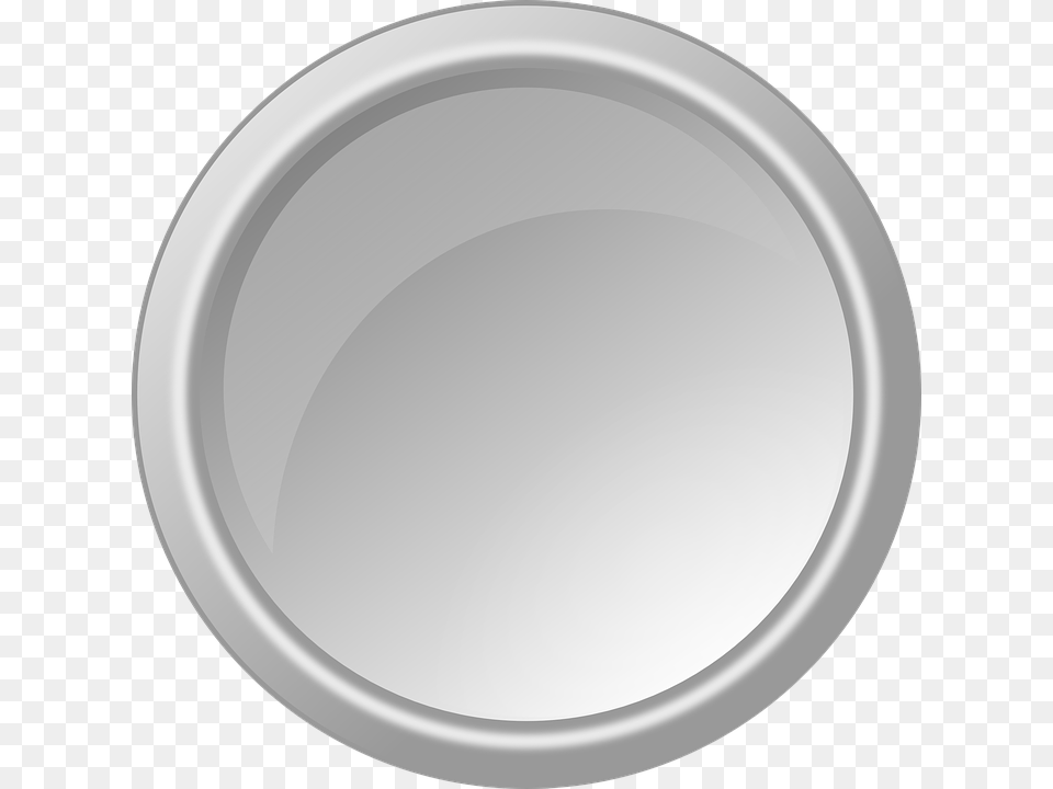 Button Glossy Round Circle Light Grey Grey Gray Radio Button Icon, Plate Free Transparent Png