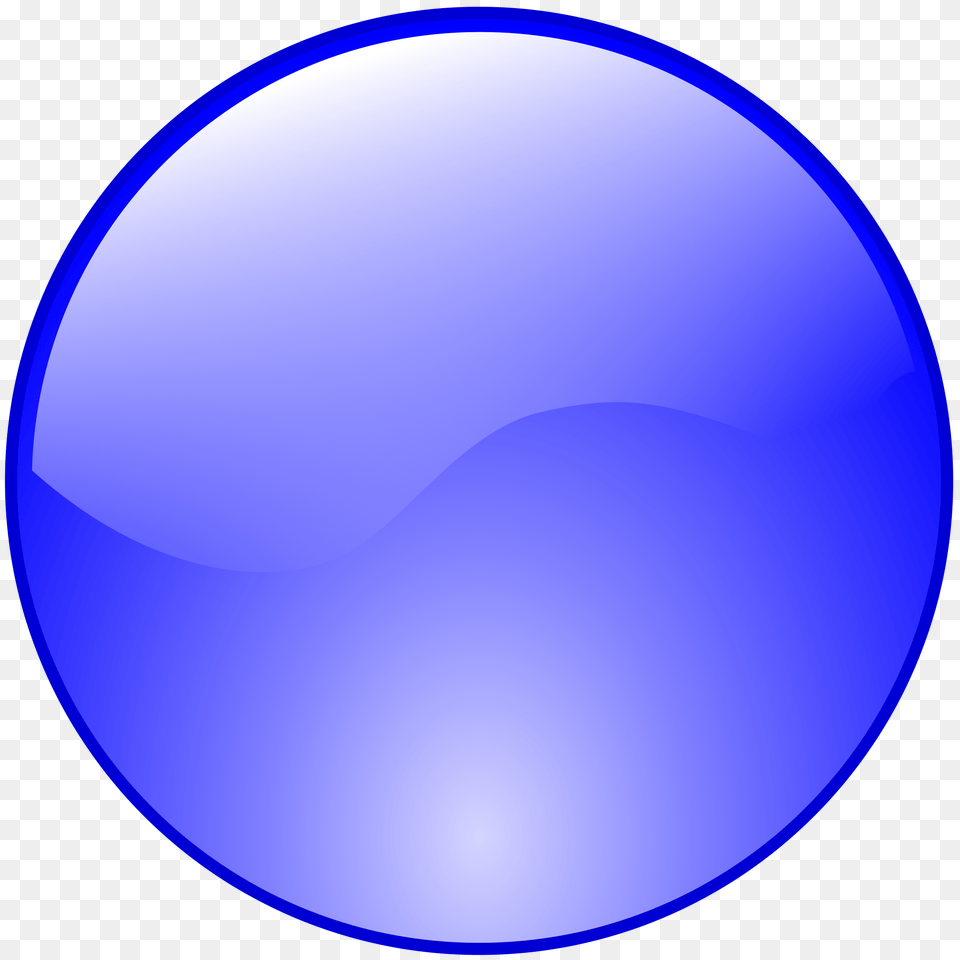 Button Icon Blue, Sphere Free Png Download