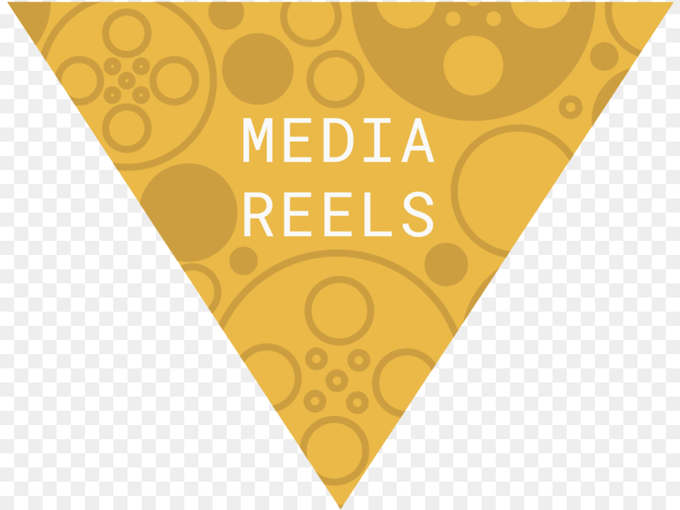 Button Media Reels Poster, Triangle, Art, Graphics, Advertisement Png