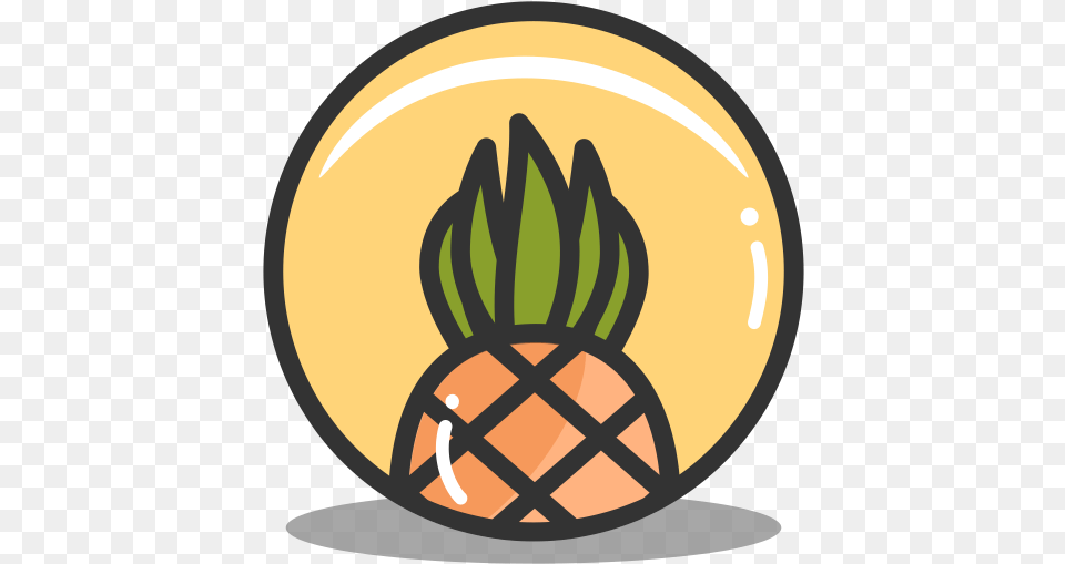 Button Pineapple Icon Splash Of Fruit Iconset Alex T Design Pentagramm Animal Crossing, Vegetable, Produce, Plant, Nut Png Image