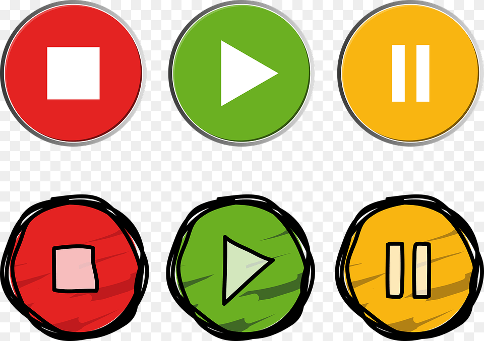 Button Recording Colorful Round Green Course Icon Free Transparent Png