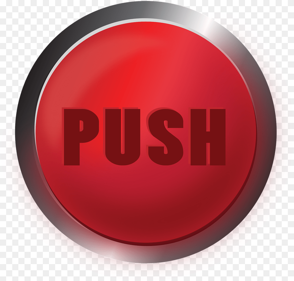 Button Red Button Push Button Photo Circle, Sign, Symbol, Road Sign Png
