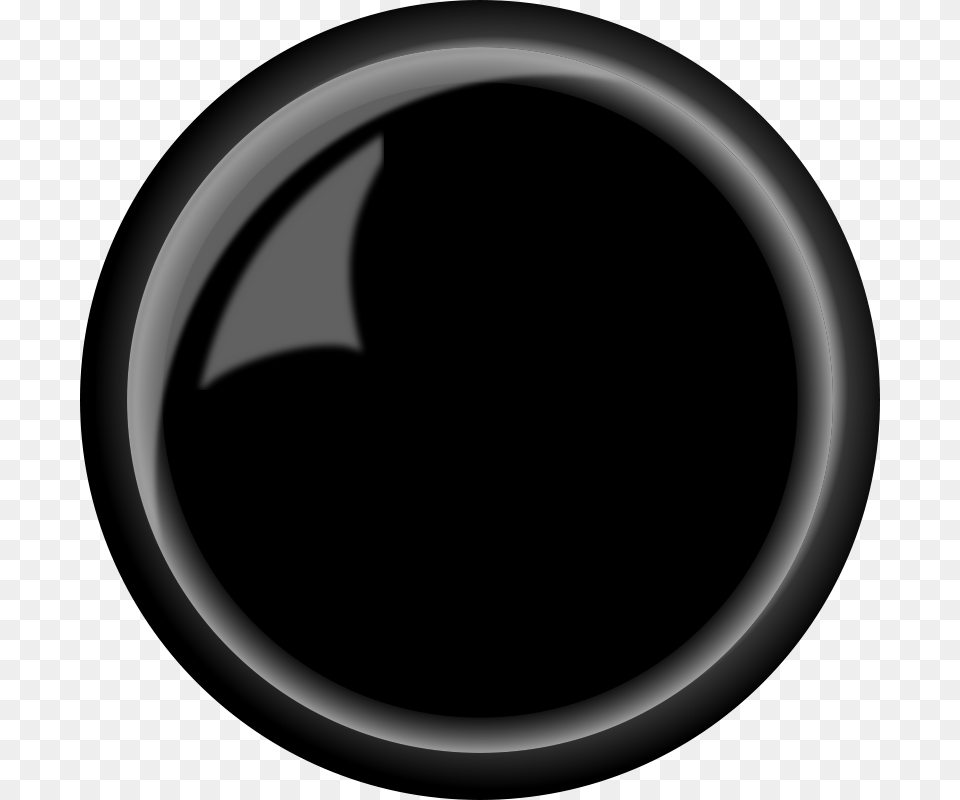 Button Round Shiny Black Shiny Black Button, Sphere, Disk Png