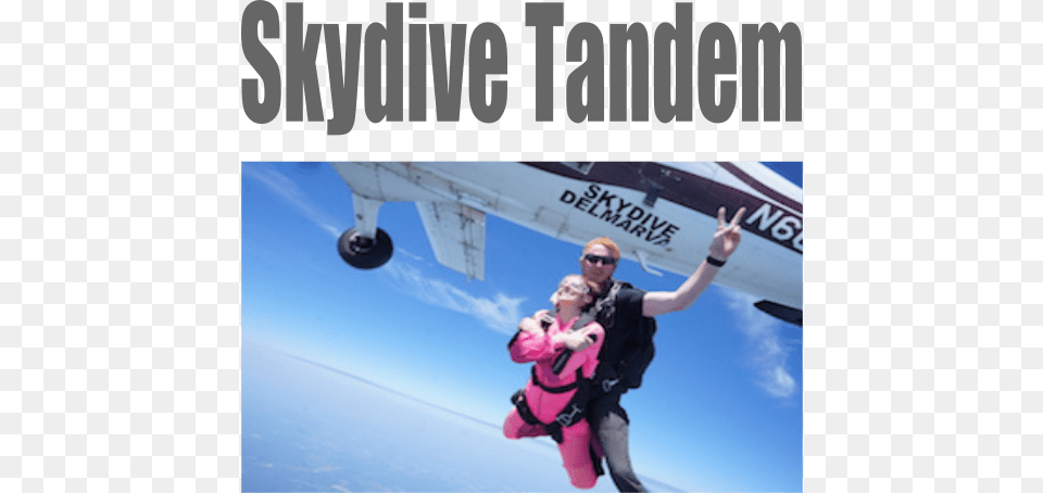 Button Skydive Tandem The Experience Of Your Life, Adult, Person, Woman, Female Free Transparent Png