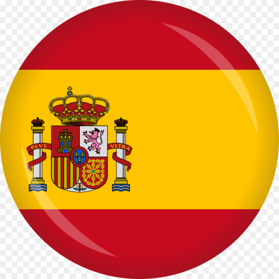 Button Spanien Flagge 50 Mm Spain Flag Button, Badge, Logo, Symbol Png Image