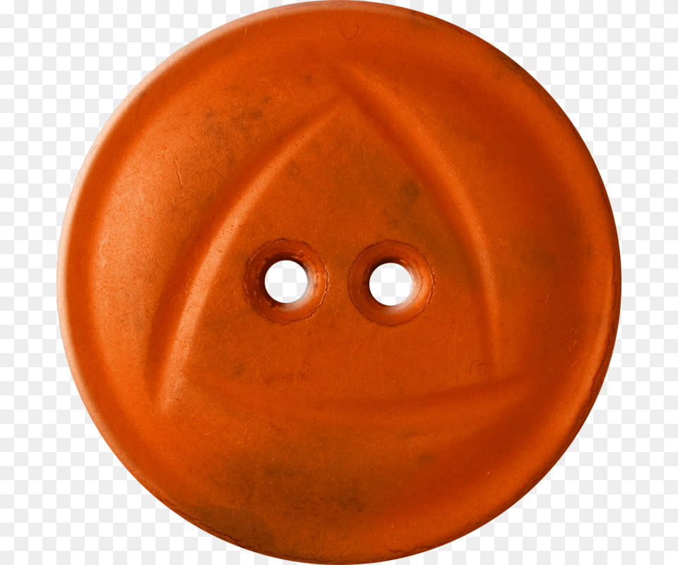 Button With Rounded Triangle Design Orange Circle, Ball, Bowling, Bowling Ball, Leisure Activities Free Png Download