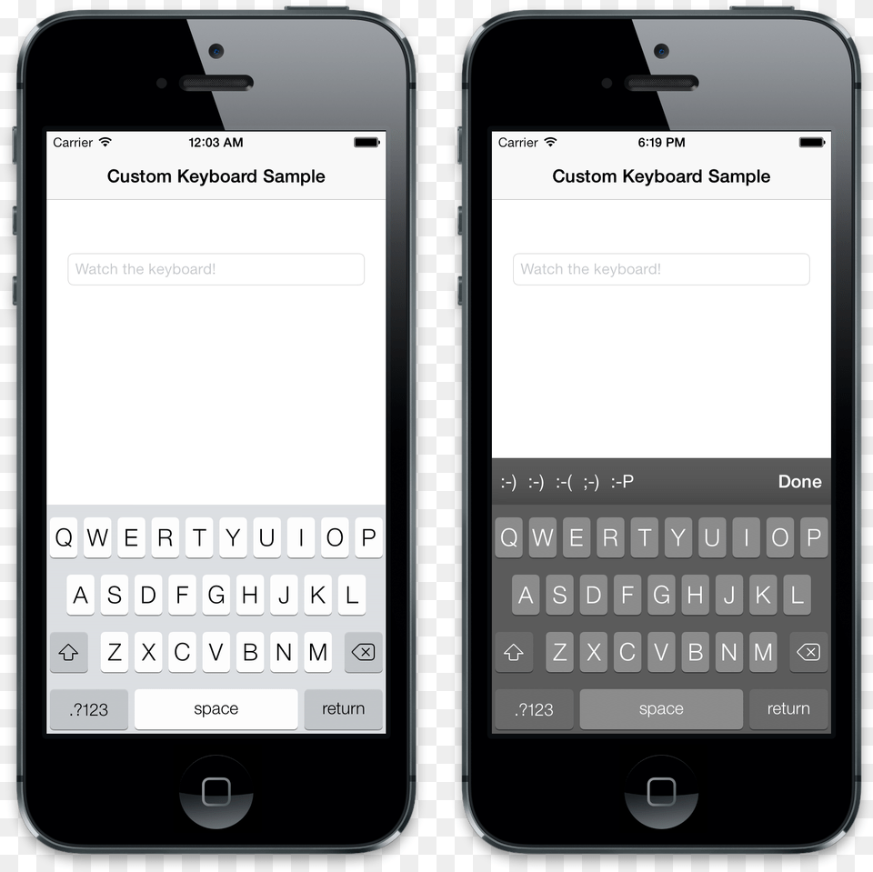 Buttons To Ios Keyboard In C Mobile Text Field Design, Electronics, Mobile Phone, Phone Free Png Download