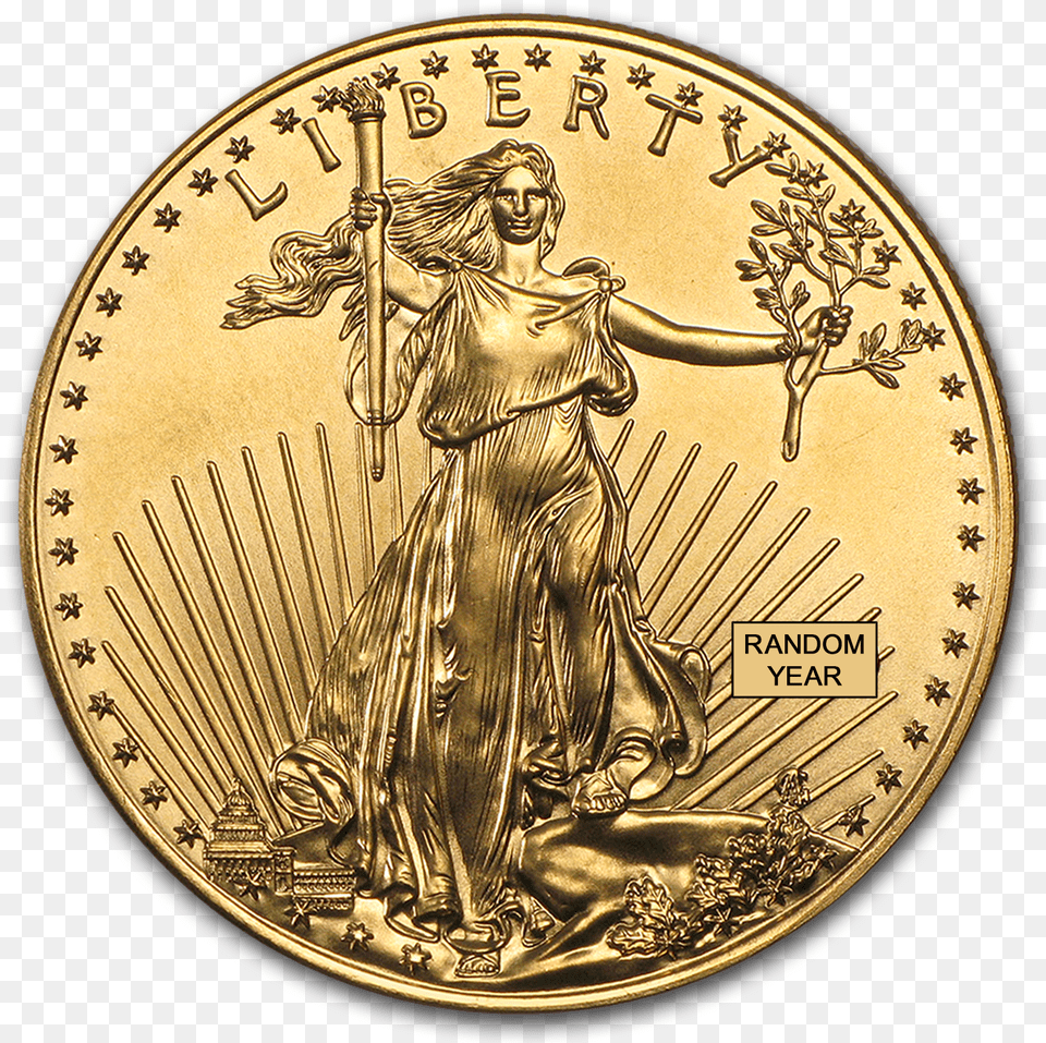 Buy 1 Oz Gold American Eagle Coin Online American Eagle Gold Coin, Person, Money, Face, Head Png