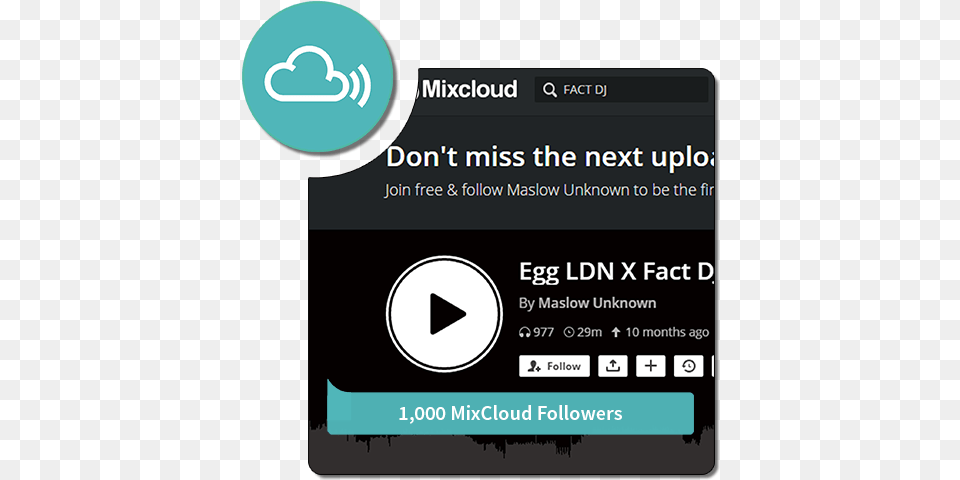 Buy 1000 Mixcloud Followers Mixcloud, Text Free Transparent Png