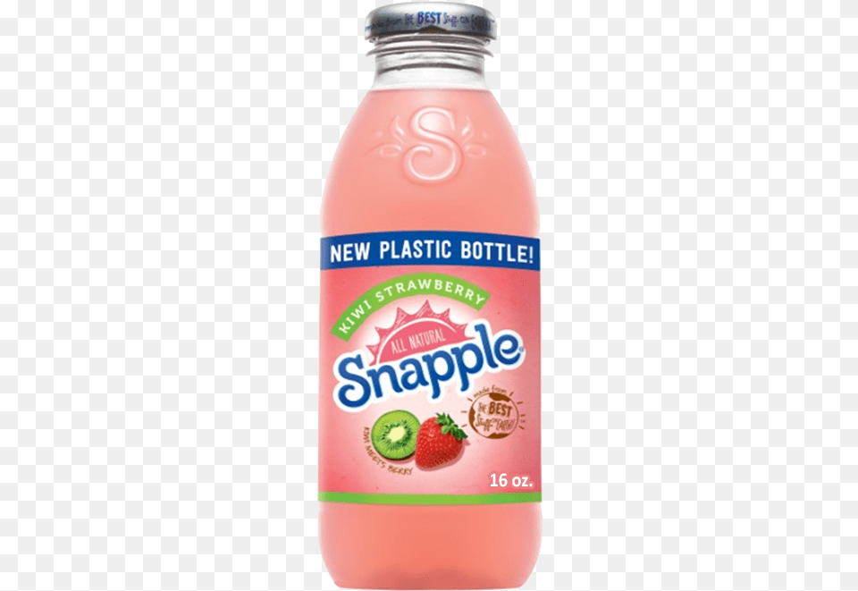 Buy 4 Get 5th Snapple Strawberry Kiwi 16 Oz Kiwi Strawberry Snapple 20 Oz, Beverage, Juice, Food, Ketchup Free Png