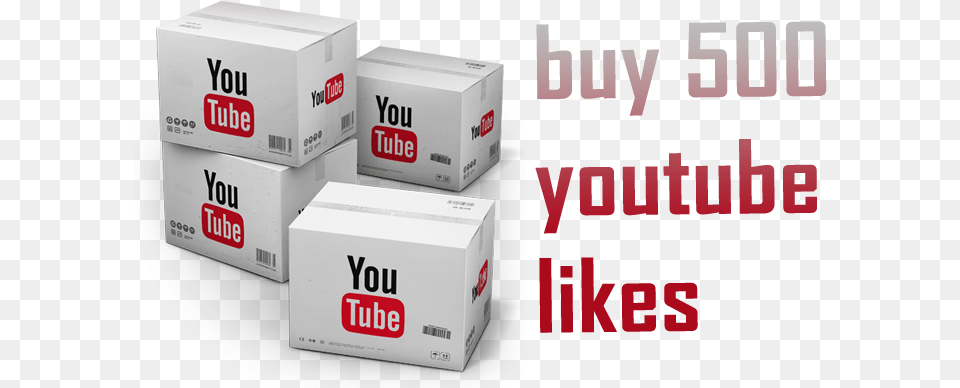 Buy 500 Youtube Likes 200 Youtube Views, Box, Cardboard, Carton, Package Free Png Download