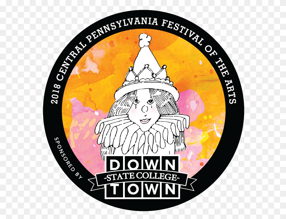 Buy A Festival Button Central Pennsylvania Festival Of The Arts, Sticker, Face, Head, Person Free Png Download