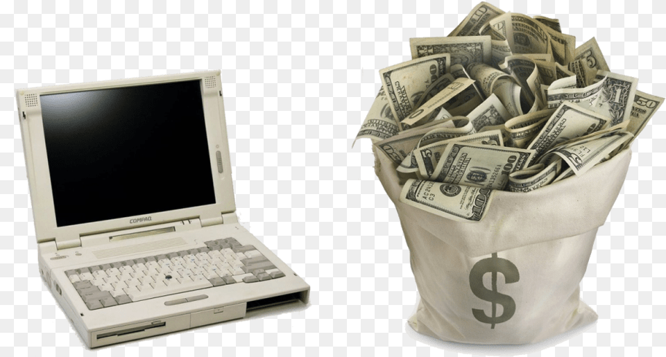 Buy Back Old Laptops Money Background, Computer, Electronics, Laptop, Pc Free Transparent Png