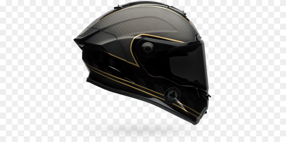 Buy Bell Race Star Flex Ace Cafe Speed Black Gold Full Face Helmet, Crash Helmet, Clothing, Hardhat Png Image