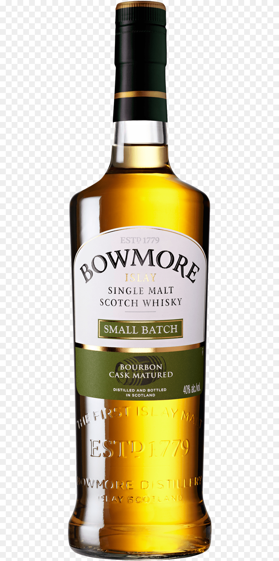 Buy Bowmore Small Batch Scotch Whisky Online Today Bowmore Small Batch Bourbon Cask Matured Single Malt, Alcohol, Beverage, Liquor, Beer Free Png Download