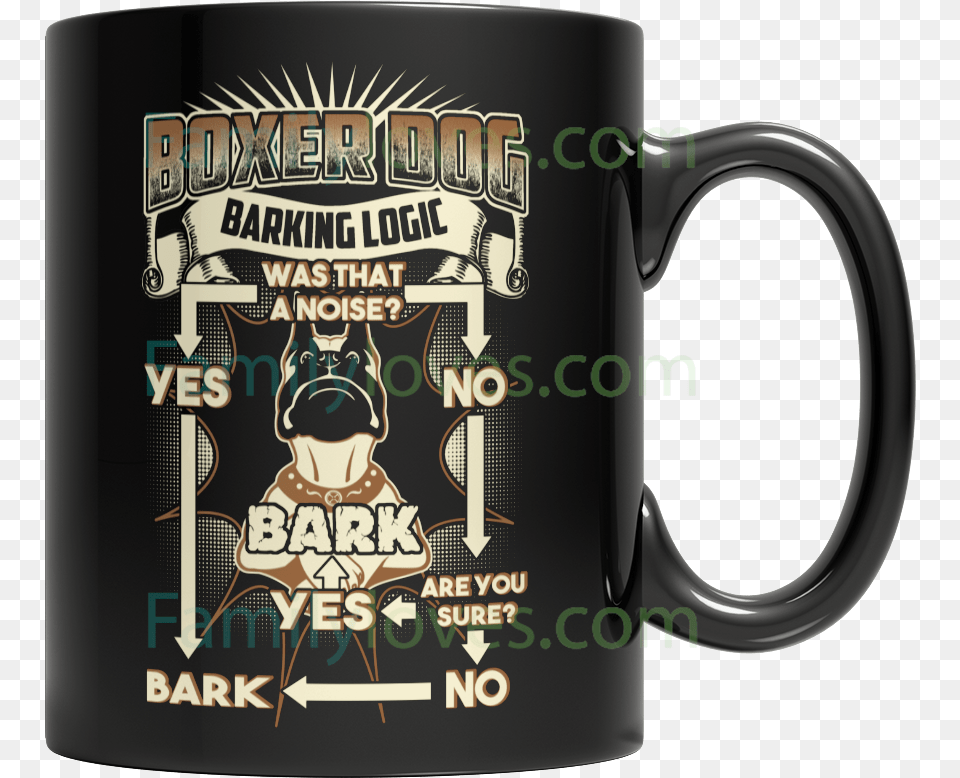 Buy Boxer Dog Barking Logic Beer Stein, Cup, Beverage, Coffee, Coffee Cup Png Image