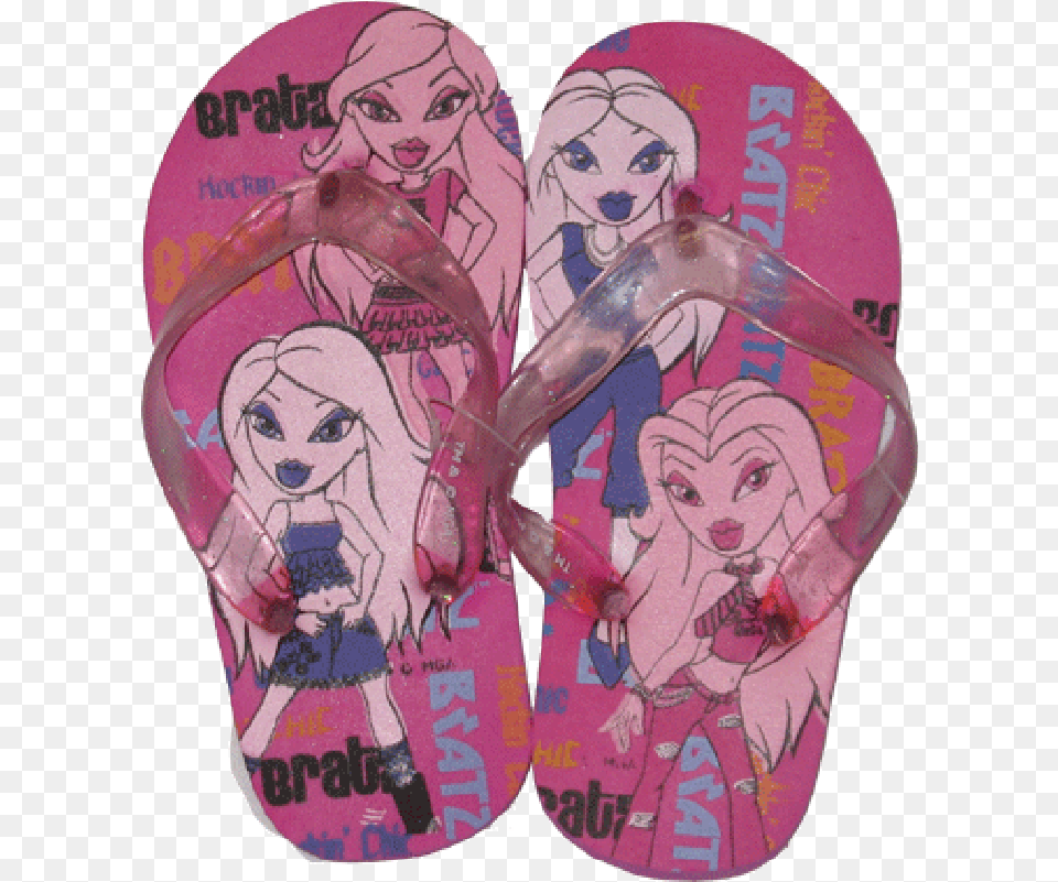 Buy Bratz Sandals Bratz Sandals, Footwear, Clothing, Flip-flop, Head Free Png Download