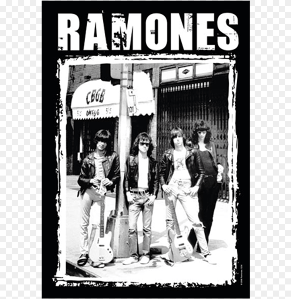 Buy Cbgb Photo By Ramones Ramones Poster, Advertisement, Woman, Male, Pants Free Transparent Png