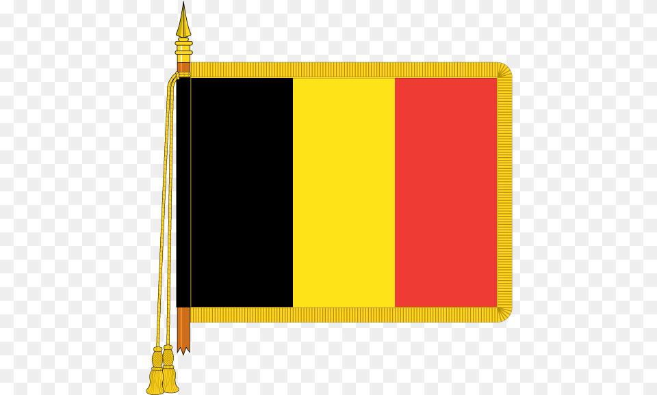 Buy Ceremonial Belgium Flag Online Union Jack With Gold Fringe, Belgium Flag Free Png