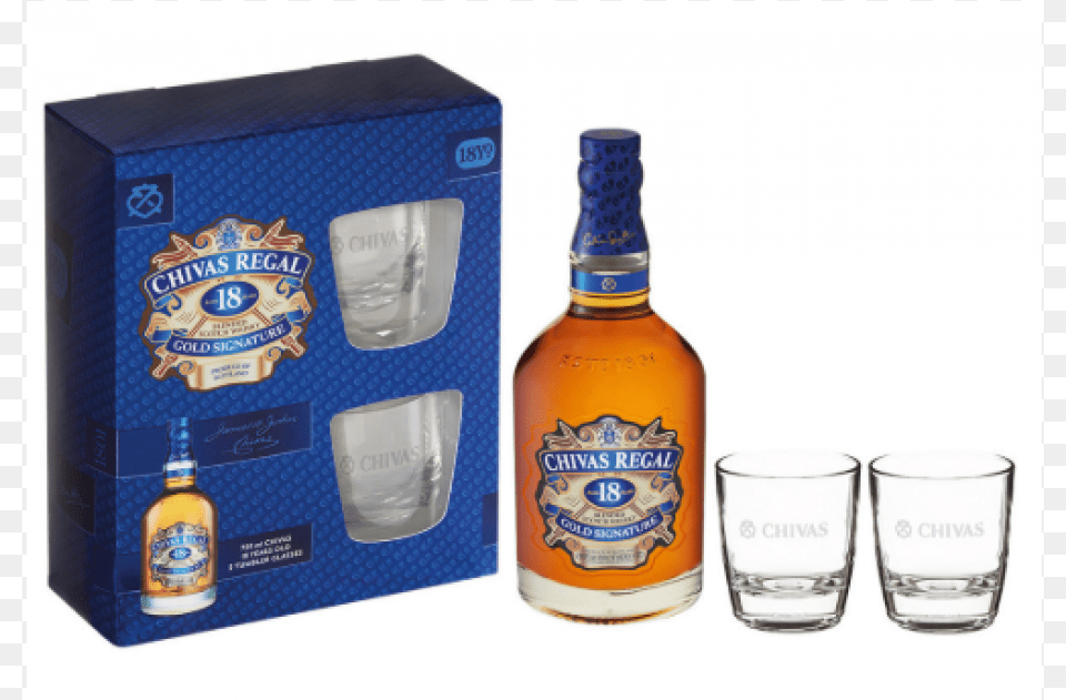 Buy Chivas Regal 18 Year Old Online From Our Blended Glass Bottle, Alcohol, Beer, Beverage, Liquor Free Transparent Png