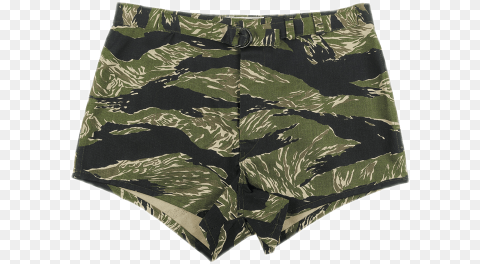 Buy Clothing Here Tiger Stripe, Shorts, Military, Military Uniform, Swimming Trunks Free Png Download