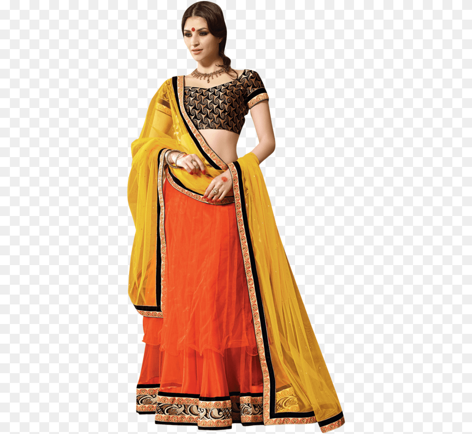 Buy Demarca Women Banarasi Brocade Lehenga Choli Sari, Adult, Female, Person, Woman Png Image