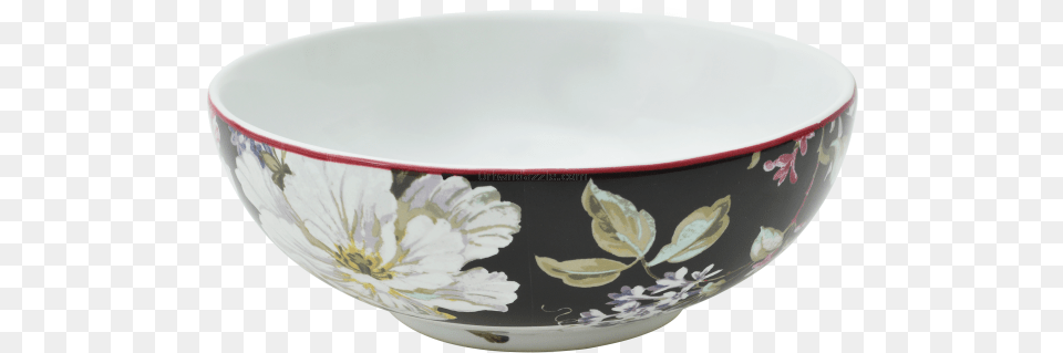 Buy Devnow Porcelain Gisela Black All Purpose Bowl Bowl, Art, Pottery, Soup Bowl, Plate Free Transparent Png