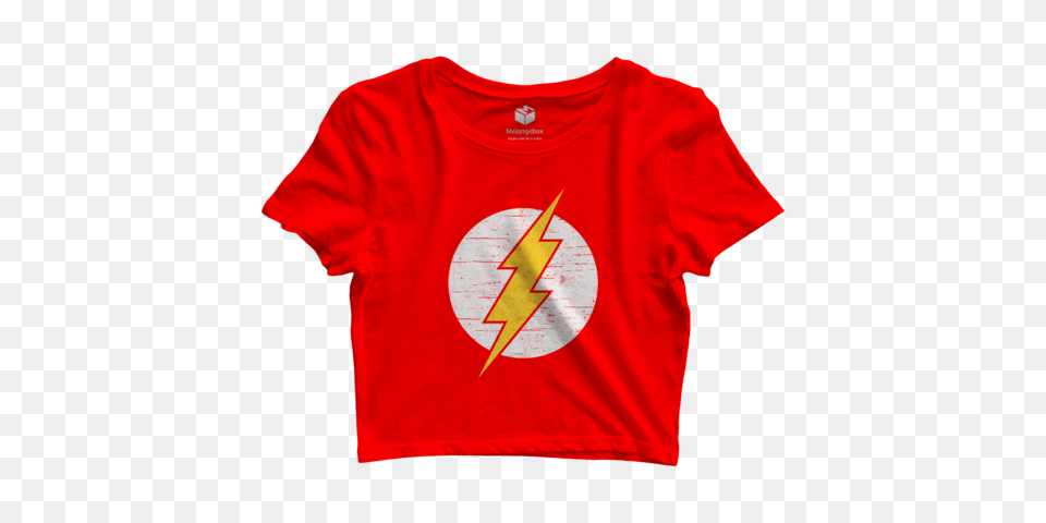 Buy Flash Crimson Crop Top, Clothing, T-shirt, Shirt Png