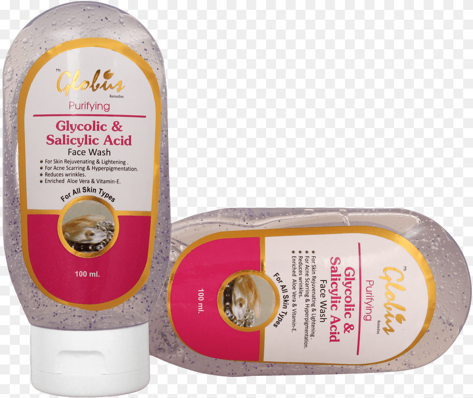 Buy Globus Glycolic Acid And Salicylic Acid Face Wash Salicylic Acid Face Wash, Bottle, Lotion, Sunscreen, Cosmetics Png