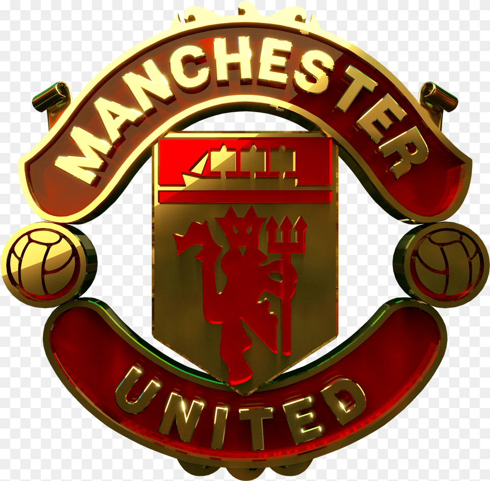 Buy Golden Manchester United Apparel Emblem Png