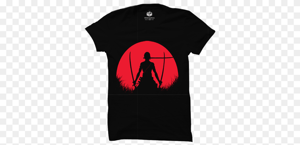 Buy Graphic Zoro Red Moon T Shirt, Clothing, T-shirt, Adult, Female Free Png Download