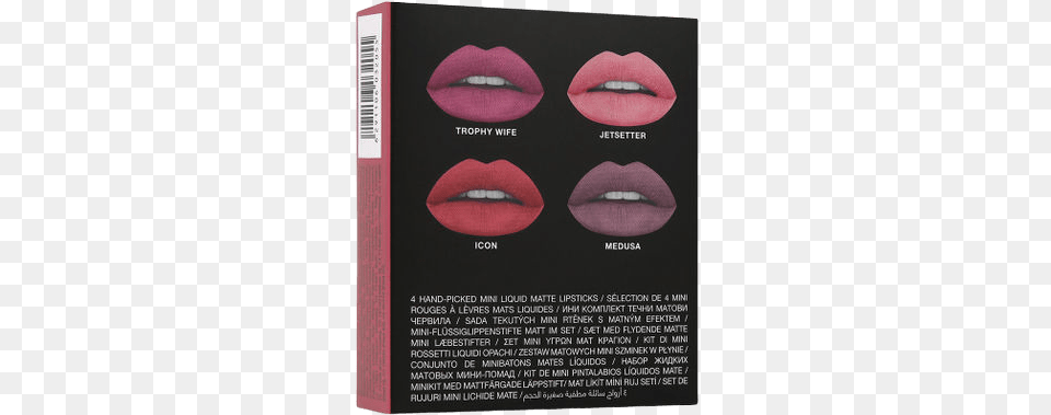 Buy Huda Beauty Liquid Matte Minis Lipstik Huda Power Pinks, Body Part, Mouth, Person, Cosmetics Free Png Download
