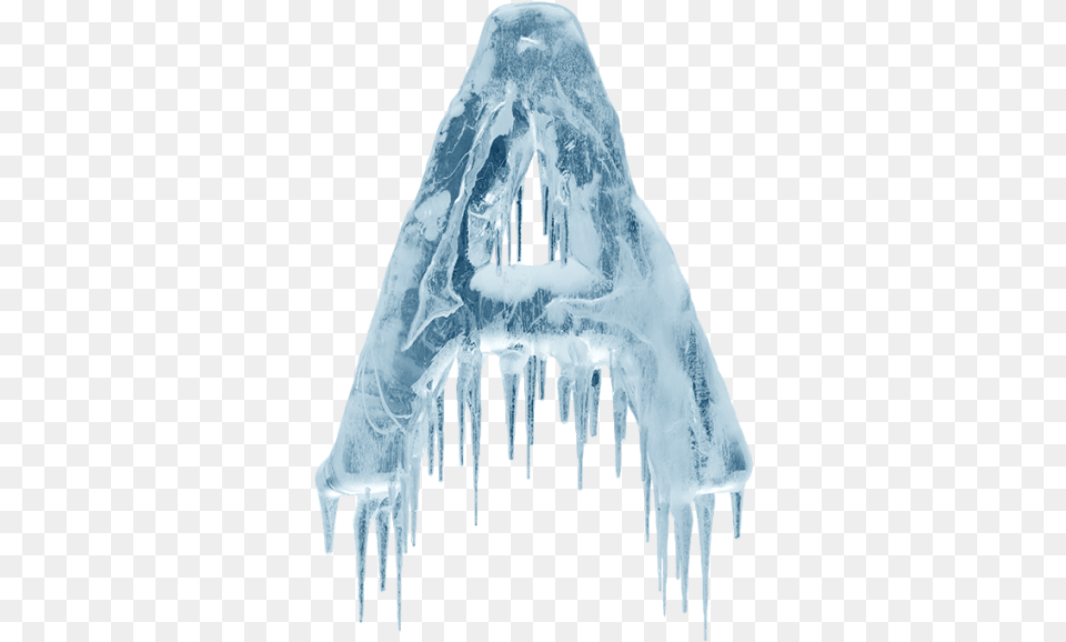 Buy Ice Age Font To Create Astonishing Winter Typography Designs Ice Letter A, Outdoors, Nature, Snow, Icicle Free Transparent Png