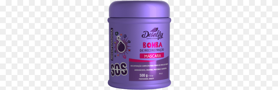 Buy Linha Recuperadora Sos Bomba In Loja Desalfy Mask, Cosmetics, Deodorant, Bottle, Shaker Free Transparent Png