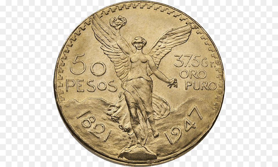 Buy Mexican 50 Pesos Gold Coins Online At Midwest Bullion Mexico Coin Gold, Person, Money Free Transparent Png