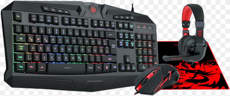 Buy On Amazon Redragon 4 In 1 Gaming Combo, Computer, Computer Hardware, Computer Keyboard, Electronics Png Image