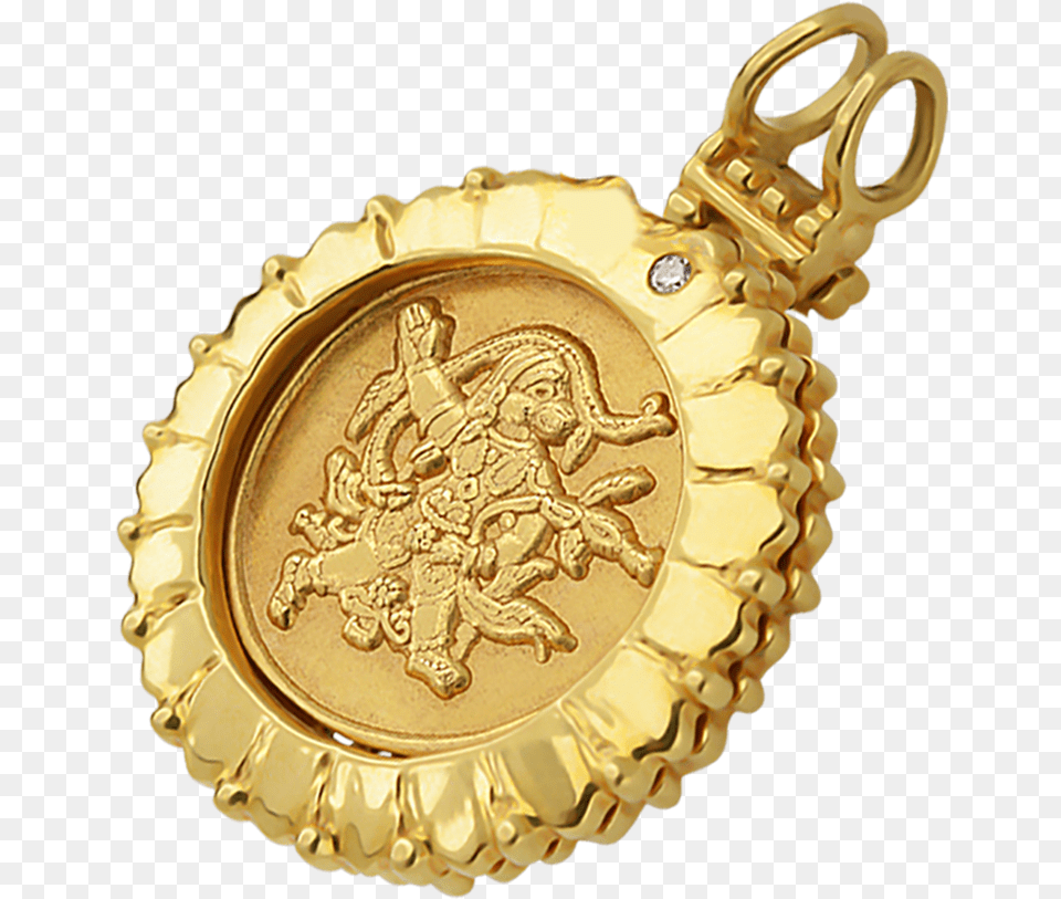 Buy Orra Spiritual Hanuman Kavacha Online Locket, Accessories, Gold, Pendant, Bride Png