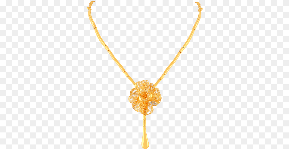 Buy Poppy Lace Style Studded Flower Necklace, Accessories, Jewelry, Pendant Png