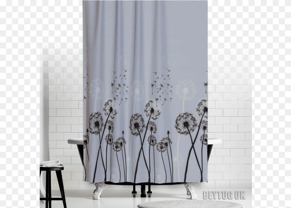 Buy Quality Narrow Width Fabric Shower Curtains From Fabric Bathroom Shower Curtain Extra Long Rings Included, Flower, Plant Png Image