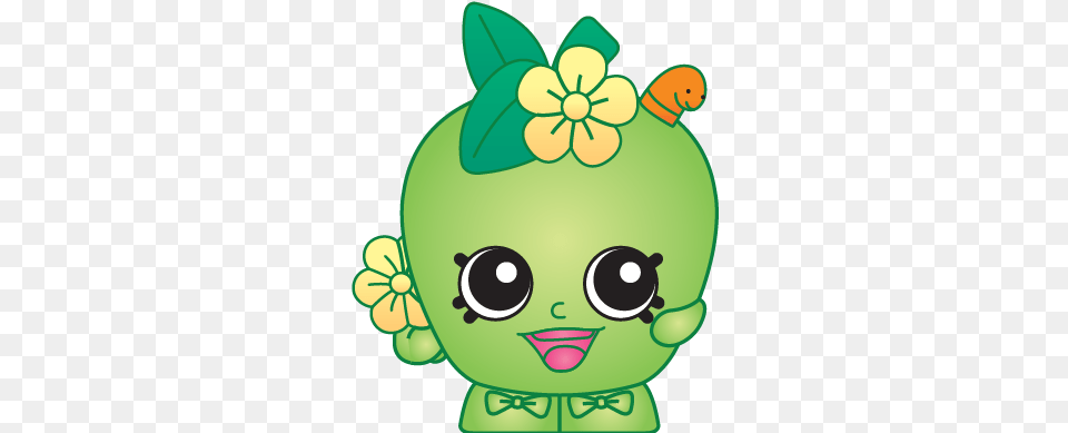 Buy Shopkins Apple Blossom Shopkins, Green, Plush, Toy, Food Free Png