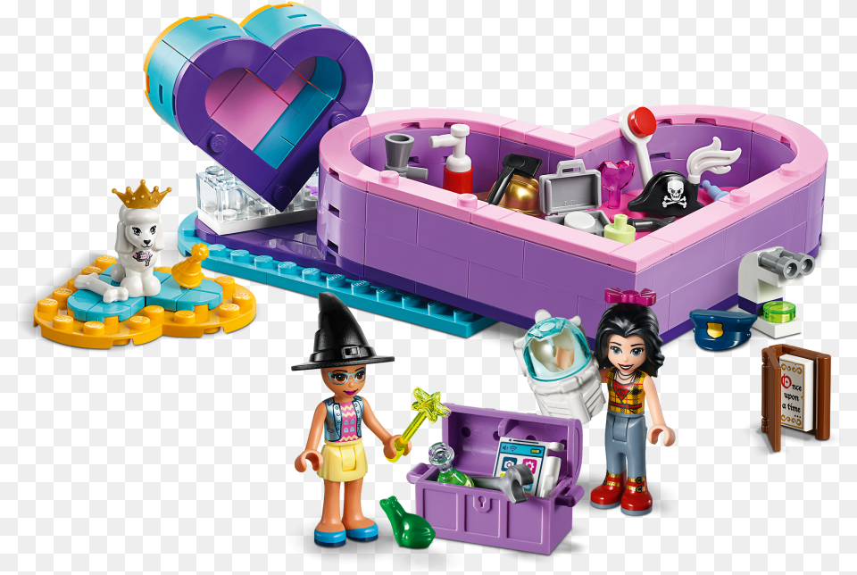Buy The Lego Heart Box Lego Friends Loveheart Box, Toy, Boy, Child, Male Png Image
