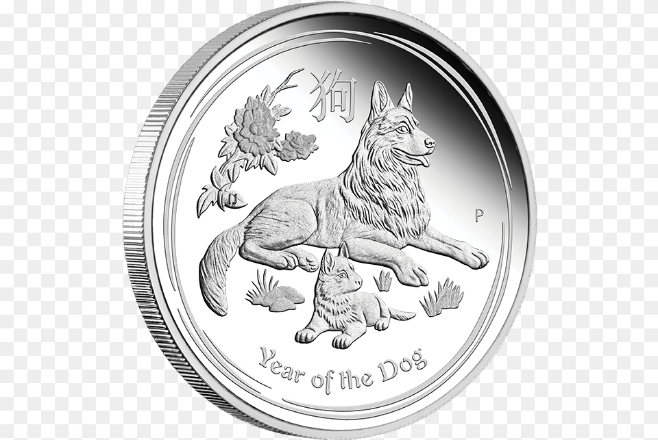 Buy The Perth Mint39s Australian Lunar Series Ii 2018 2018 Year Of The Dog Perth, Silver, Animal, Cat, Mammal Free Png