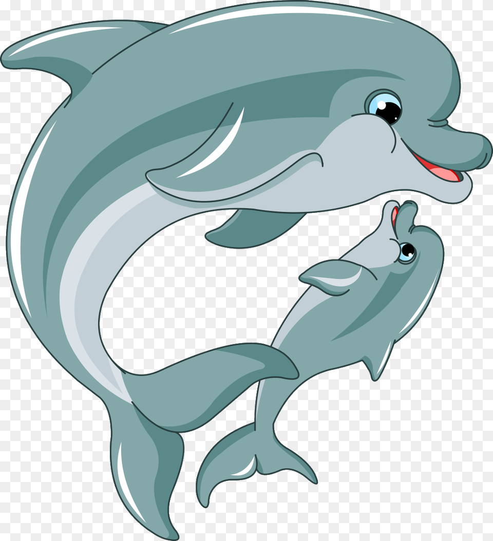 Buy The Royalty Stock Vector Cartoon Sea Dolphin Cartoon, Animal, Mammal, Sea Life, Fish Free Transparent Png