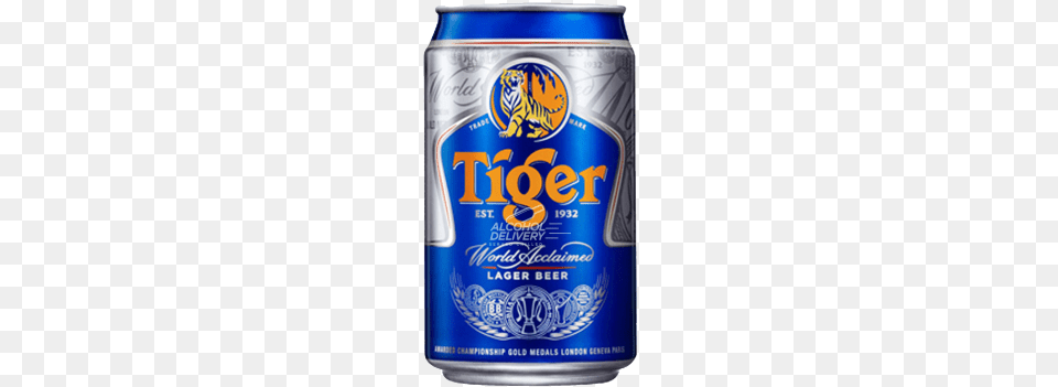Buy Tiger Beer 323ml Online Beer Delivery In Singapore Tiger Beer, Alcohol, Beverage, Lager, Can Free Png Download