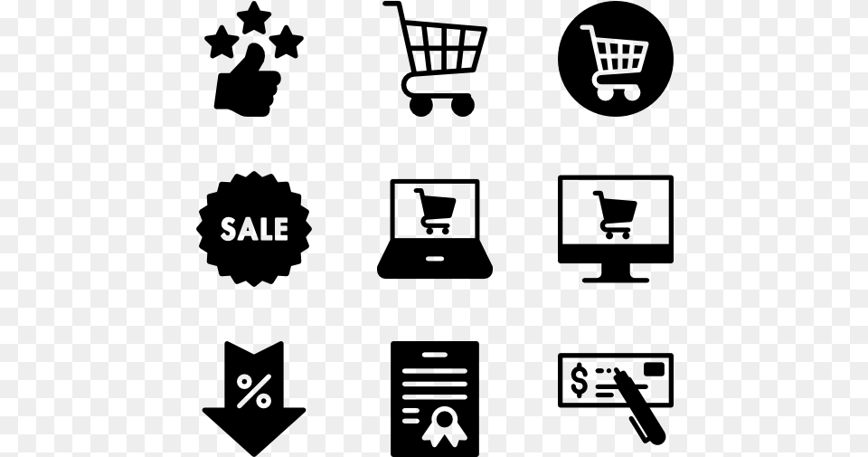 Buy Vector Cart Icon Library, Gray Png