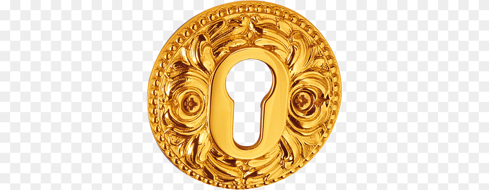 Buy Yale Key Hole Escutcheon Old Gold Finish Norcia Salice Paolo Escutcheon, Accessories, Jewelry, Locket, Pendant Free Transparent Png